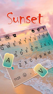 اسکرین شات برنامه Beach Sunset Keyboard Background 2