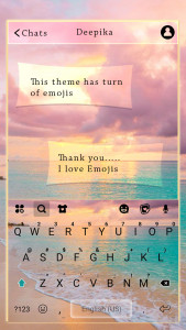 اسکرین شات برنامه Beach Sunset Keyboard Background 1