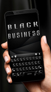 اسکرین شات برنامه Black Business Keyboard 1