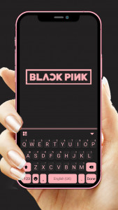 اسکرین شات برنامه Black Pink Blink Keyboard Back 1