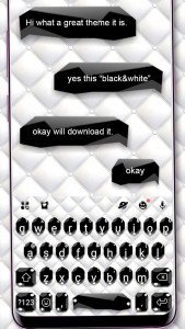 اسکرین شات 1 برنامه Black White Business Keyboard