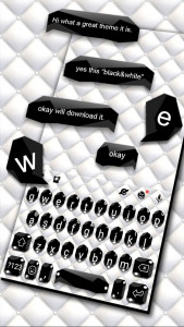 اسکرین شات 2 برنامه Black White Business Keyboard