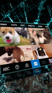 اسکرین شات 4 برنامه Broken Crush Glass Keyboard Ba