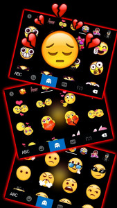 اسکرین شات برنامه Broken Heart Emoji Theme 4