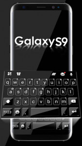 اسکرین شات برنامه Business Black S9 Keyboard Theme 1
