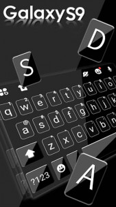اسکرین شات برنامه Business Black S9 Keyboard Theme 2