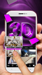 اسکرین شات برنامه Classic 3D Purple Keyboard Theme 4