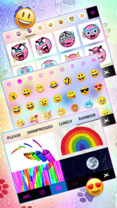 اسکرین شات برنامه Color Raindrop Paws Keyboard Background 4