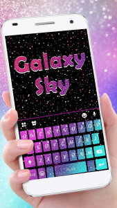 اسکرین شات برنامه Colorful 3D Galaxy Theme 1