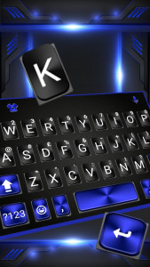 اسکرین شات برنامه Cool Black Plus Keyboard Theme 2
