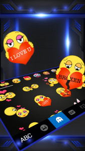 اسکرین شات برنامه Cool Black Plus Keyboard Theme 3