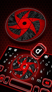 اسکرین شات برنامه Cool Red Sharingan Keyboard Theme 2
