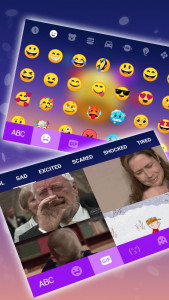 اسکرین شات برنامه Cry Emojis Gravity Keyboard Ba 4