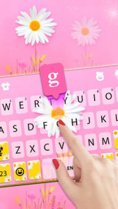 اسکرین شات برنامه Daisy Flower Keyboard Theme 2
