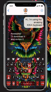 اسکرین شات برنامه Devil Owl Keyboard Theme 1