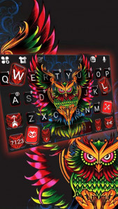 اسکرین شات برنامه Devil Owl Keyboard Theme 2