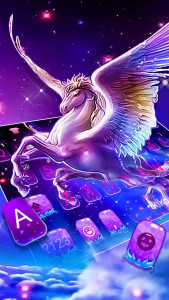 اسکرین شات برنامه Dreamy Wing Unicorn Theme 1