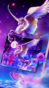 اسکرین شات برنامه Dreamy Wing Unicorn Theme 2