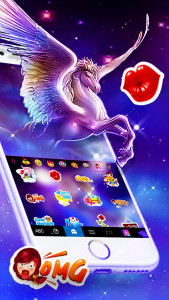 اسکرین شات برنامه Dreamy Wing Unicorn Theme 4