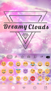 اسکرین شات برنامه dreamyclouds Keyboard Theme 2