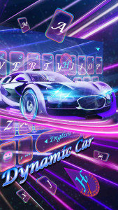 اسکرین شات برنامه Faster Car Keyboard Theme 3