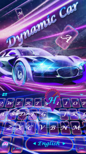 اسکرین شات برنامه Faster Car Keyboard Theme 1