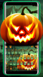 اسکرین شات برنامه Evil Halloween Keyboard Theme 1