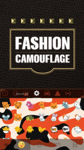 اسکرین شات برنامه fashioncamo Keyboard Theme 2