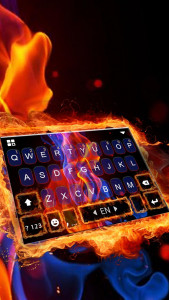 اسکرین شات برنامه Flaming Fire Keyboard Theme 1