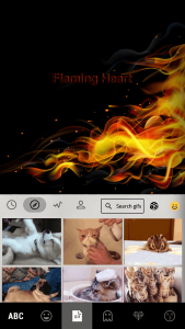 اسکرین شات برنامه Flaming Heart Theme 5
