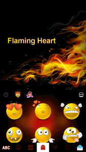 اسکرین شات برنامه Flaming Heart Theme 4
