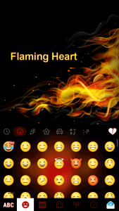 اسکرین شات برنامه Flaming Heart Theme 3