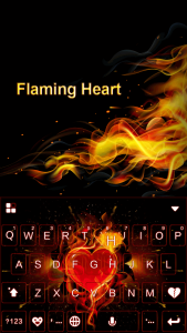 اسکرین شات برنامه Flaming Heart Theme 2