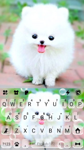اسکرین شات برنامه Fluffy Cute Dog Theme 5