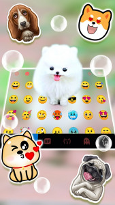 اسکرین شات برنامه Fluffy Cute Dog Theme 3