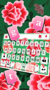 اسکرین شات برنامه Folk Flower Pattern Keyboard Theme 3