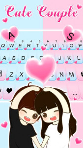 اسکرین شات برنامه Forever Love Keyboard Theme 2