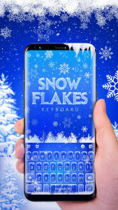 اسکرین شات برنامه Froze Snowflakes Theme 2