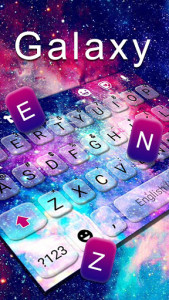 اسکرین شات برنامه Galaxy Milky Way Keyboard Background 2