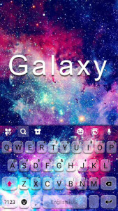 اسکرین شات برنامه Galaxy Milky Way Keyboard Background 5