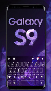اسکرین شات برنامه Galaxy S9 Keyboard Theme 1