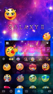 اسکرین شات برنامه Galaxy Starry Keyboard Backgro 3