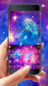 اسکرین شات برنامه Galaxy Starry Keyboard Backgro 1