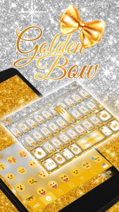 اسکرین شات برنامه Golden Bow Keyboard Theme 1