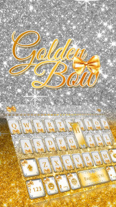 اسکرین شات برنامه Golden Bow Keyboard Theme 3