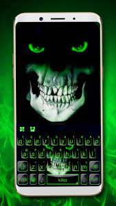 اسکرین شات برنامه Green Horror Devil Keyboard 1