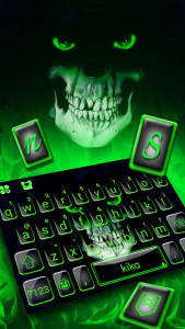 اسکرین شات برنامه Green Horror Devil Keyboard 2
