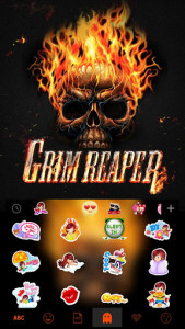 اسکرین شات برنامه Grim Reaper Keyboard Theme 5