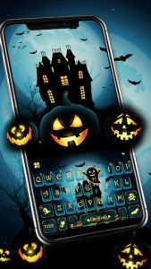اسکرین شات برنامه Halloween Ghost Keyboard Theme 1