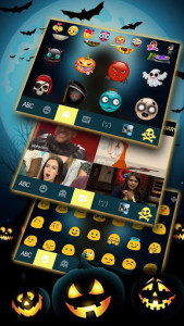 اسکرین شات برنامه Halloween Ghost Keyboard Theme 4